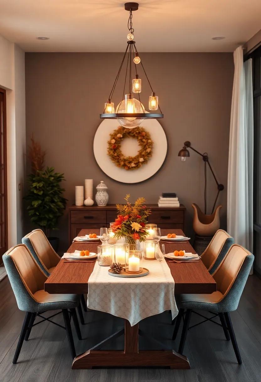 Soft lighting:⁣ Use string lights or lanterns to create a warm and ‌inviting atmosphere for those chilly fall evenings