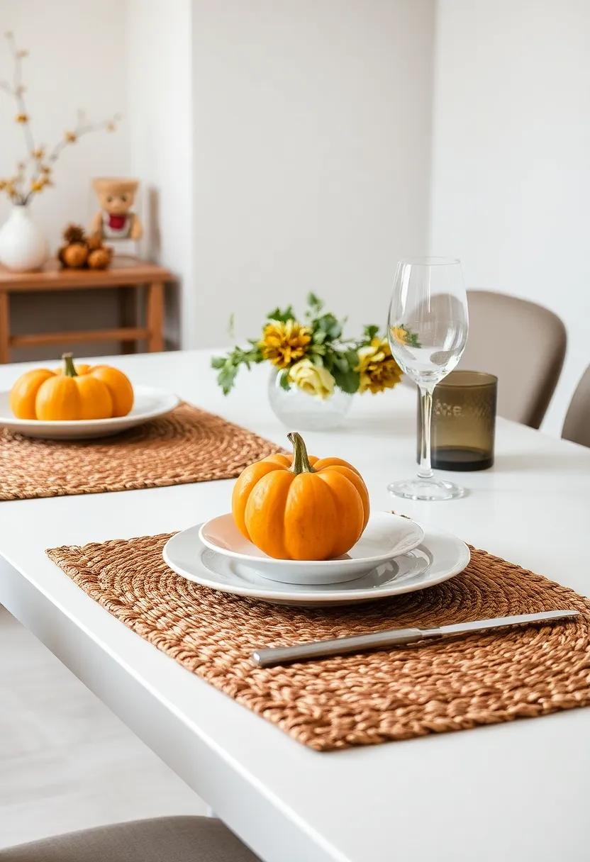 Textured placemats: Choose woven or fabric placemats that add depth and interest ​while ‌providing a‌ comfy⁤ dining experience