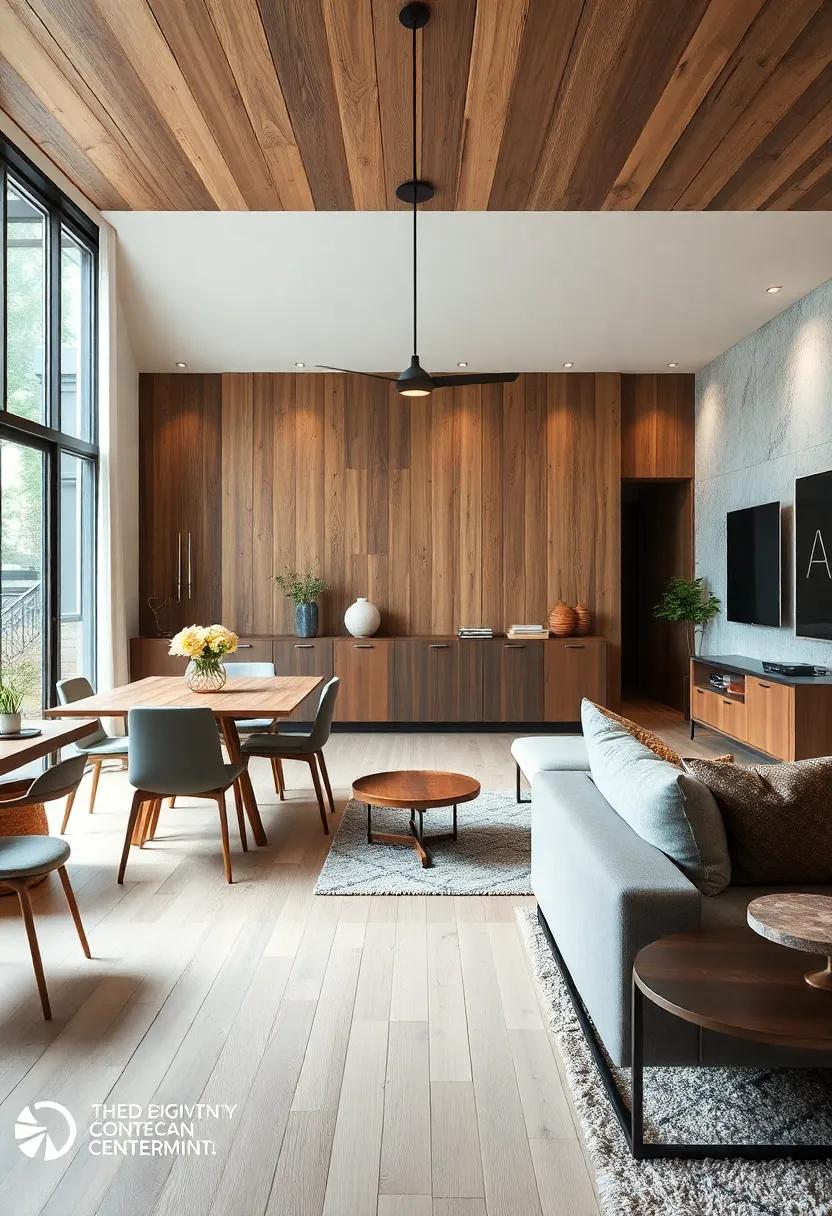 Layered Textures: ‍Mix different materials, ⁢such as wood, ‍metal,‍ and fabric, to⁤ add depth and⁣ character to the combined space
