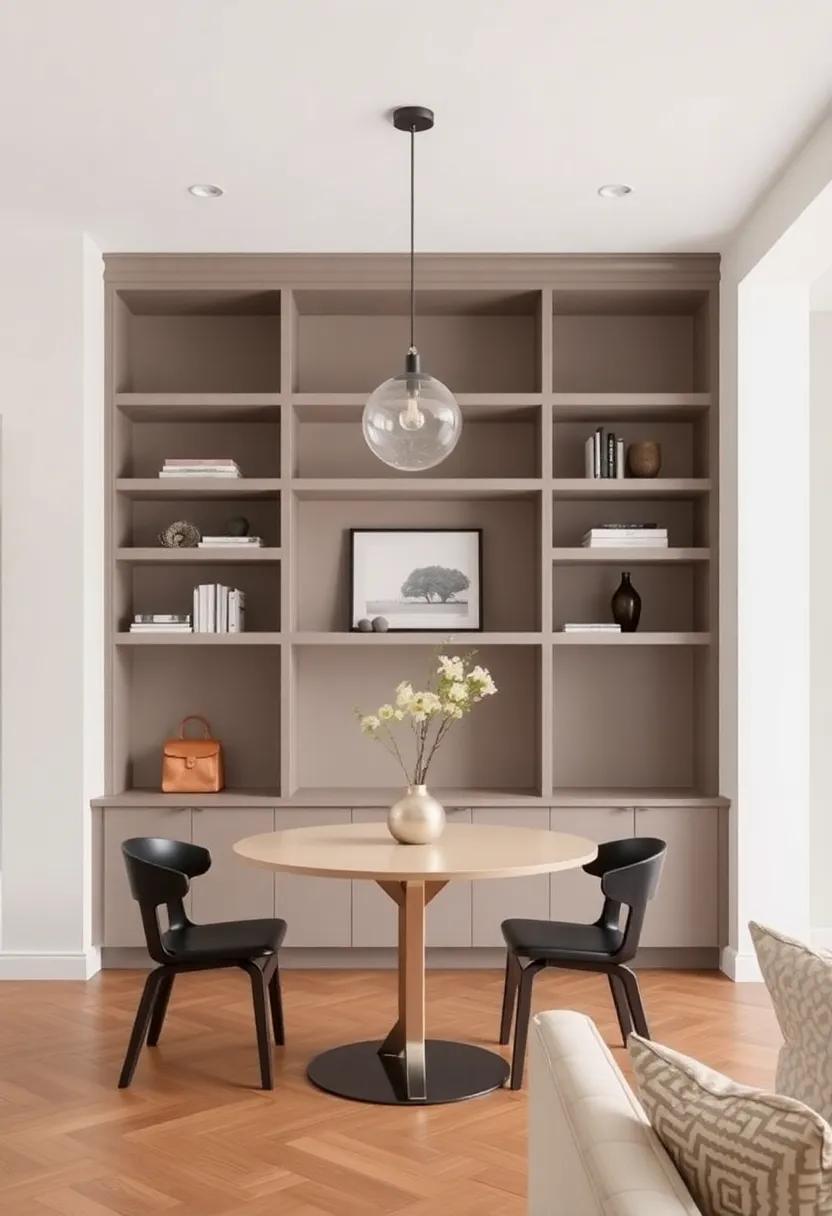 Custom Built-Ins: Install bespoke cabinetry or shelving that ⁣works for ⁢both the⁣ dining and living aspects,⁣ providing storage and display⁢ without clutter