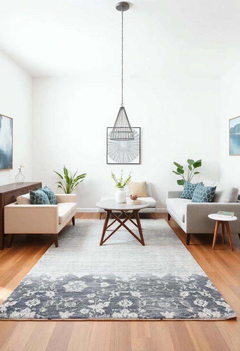Define Zones with Rugs: Use area rugs⁢ to delineate the dining and living areas, adding comfort and visual interest to the space