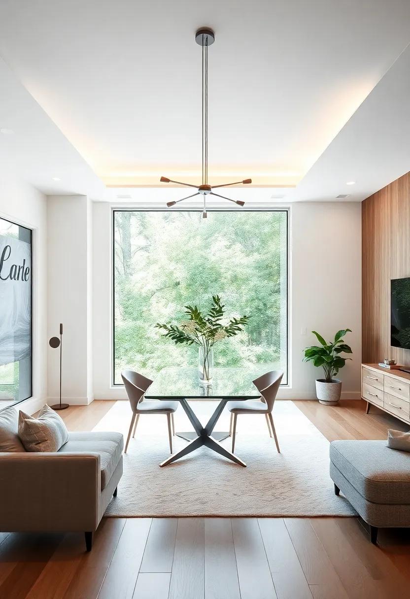 Smart Tech Integration: consider integrating​ technology seamlessly, with ⁢smart lighting and​ sound systems ​that ‍enhance both ​dining ​and ‌living ⁢experiences