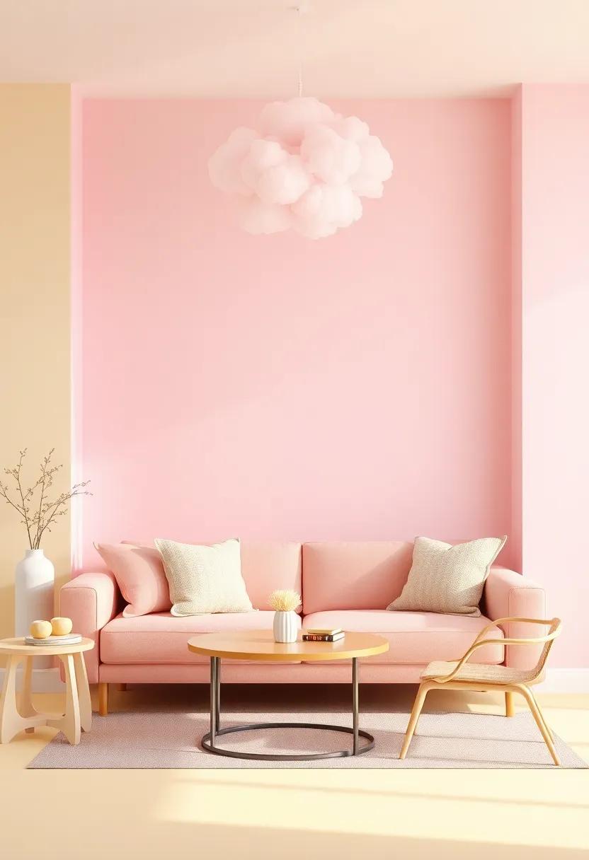 Candy Cloud:⁤ Step into a world of happiness⁢ with soft cotton⁤ candy⁢ pink, pale ​lavender, ⁣and sunny lemon for an uplifting ambiance
