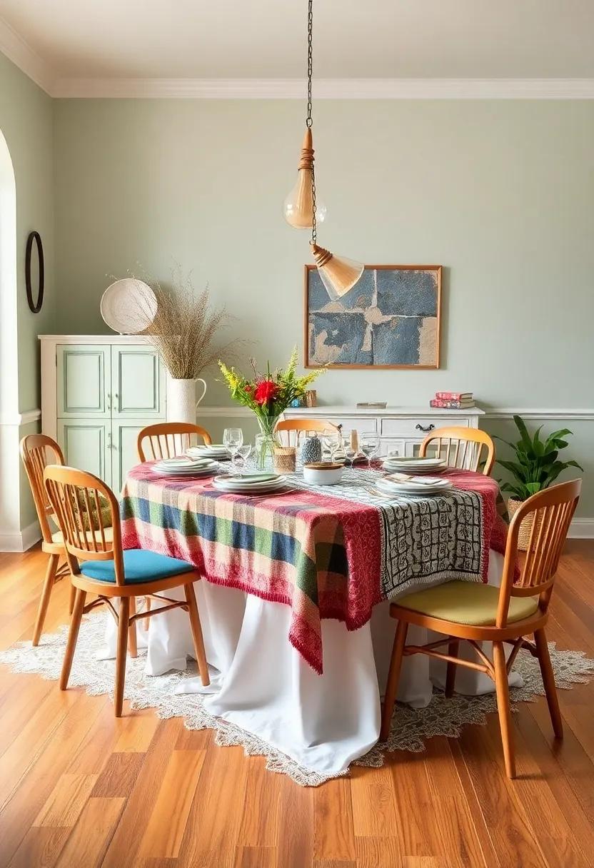 Layered ‌Textiles: Use a combination of tablecloths, runners, and napkins in diverse textures and colors ⁣for a rich, inviting⁢ tabletop that adds​ depth and warmth