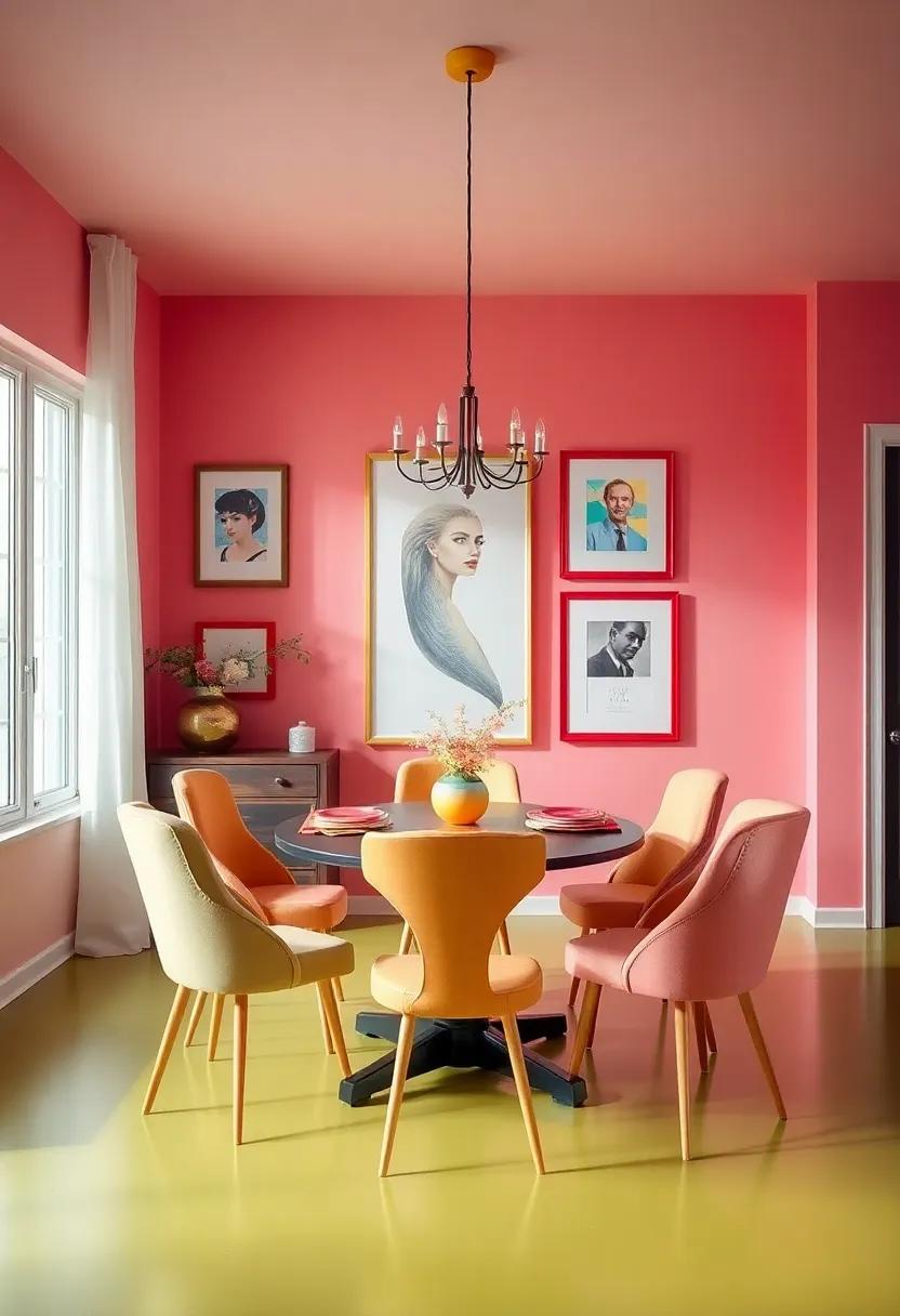 customizable Gallery Frames: Use interchangeable colorful frames for your ​artwork so you can easily switch out pieces depending on ⁣your⁢ mood or season