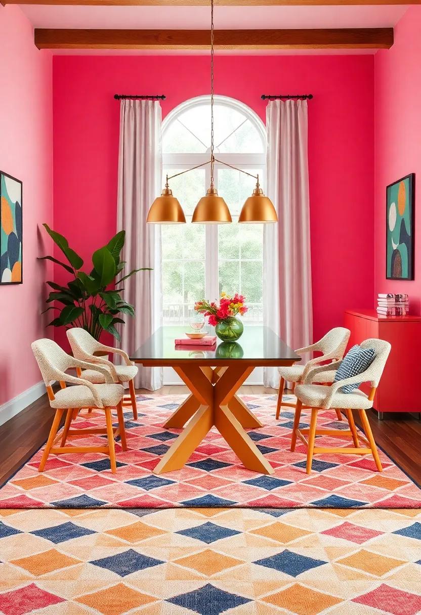 Fun‍ Rugs: Choose a bright area rug with a ‌bold pattern that ties your‍ color palette together,softening⁤ the space while injecting energy and personality