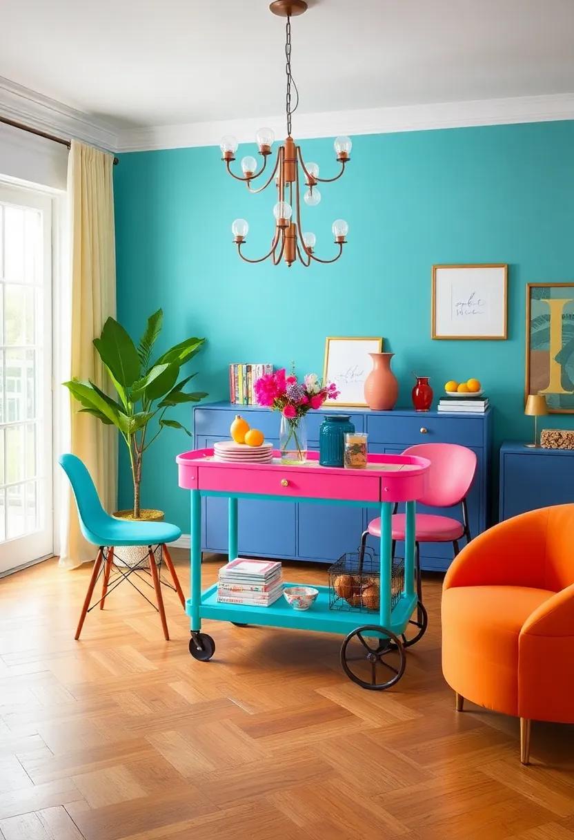 Color-Blocked Spaces: Divide your dining area with color-blocking techniques, using contrasting ​colors to define different zones within the room and stimulate conversation