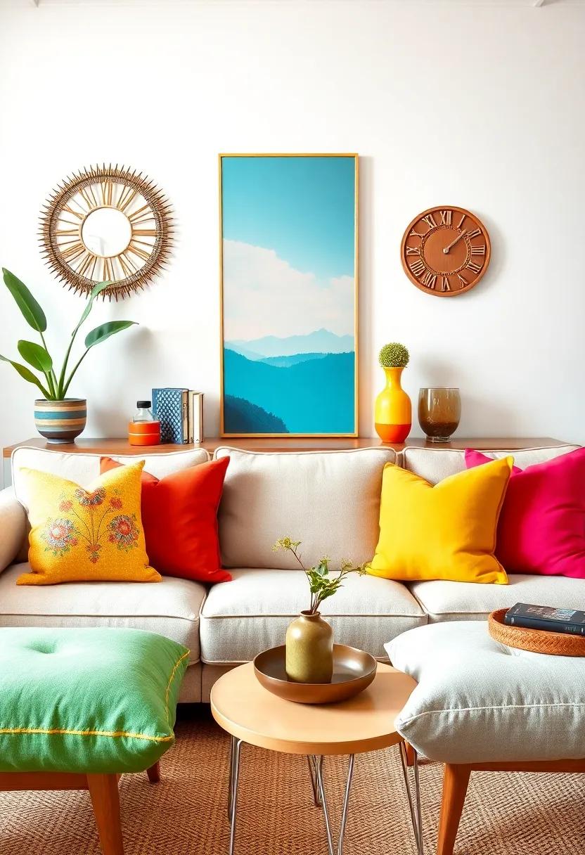 Colorful Throw Pillows: ⁣A Simple Way to⁣ Introduce ⁣Playful Elements