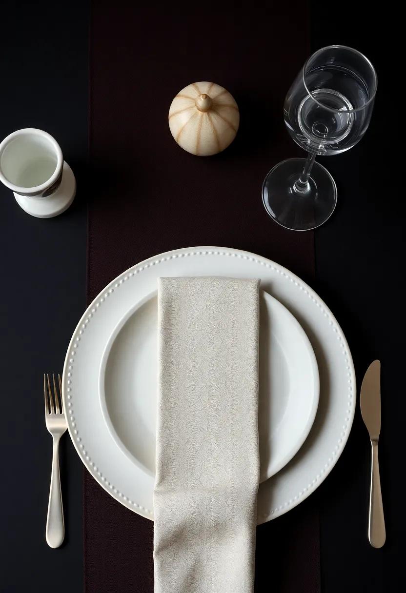 Bold Contrast: Use a dark, richly colored runner‍ with white ⁢or light-colored dinnerware to ⁢create striking contrast that enhances ‍visual appeal