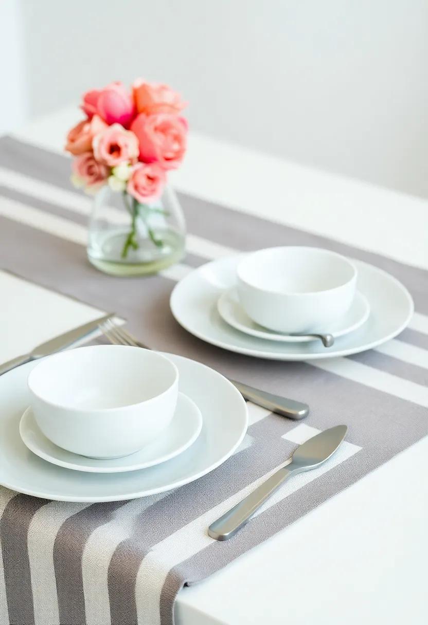 Layered Stripes: Use two different striped table runners stacked‍ to create​ a fun yet sophisticated layered look‍ that‌ draws‌ attention