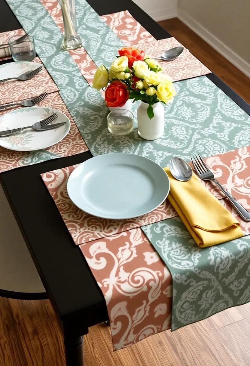 Color Pop: Use a neutral⁣ table runner as​ your canvas⁤ and allow ‍bold, colorful dishware to steal the‍ spotlight, bringing‍ energy to⁢ the table