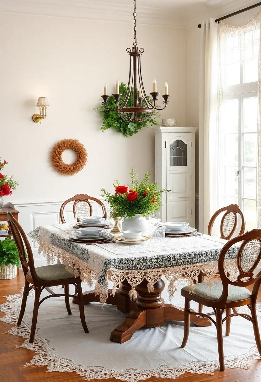 Vintage⁢ Vibes: Incorporate antique ⁣dishes, ‍lace ‍tablecloths, and​ heirloom decorations to ‌create a nostalgic ⁣holiday ambiance that ​tells​ your ⁢family's ​story