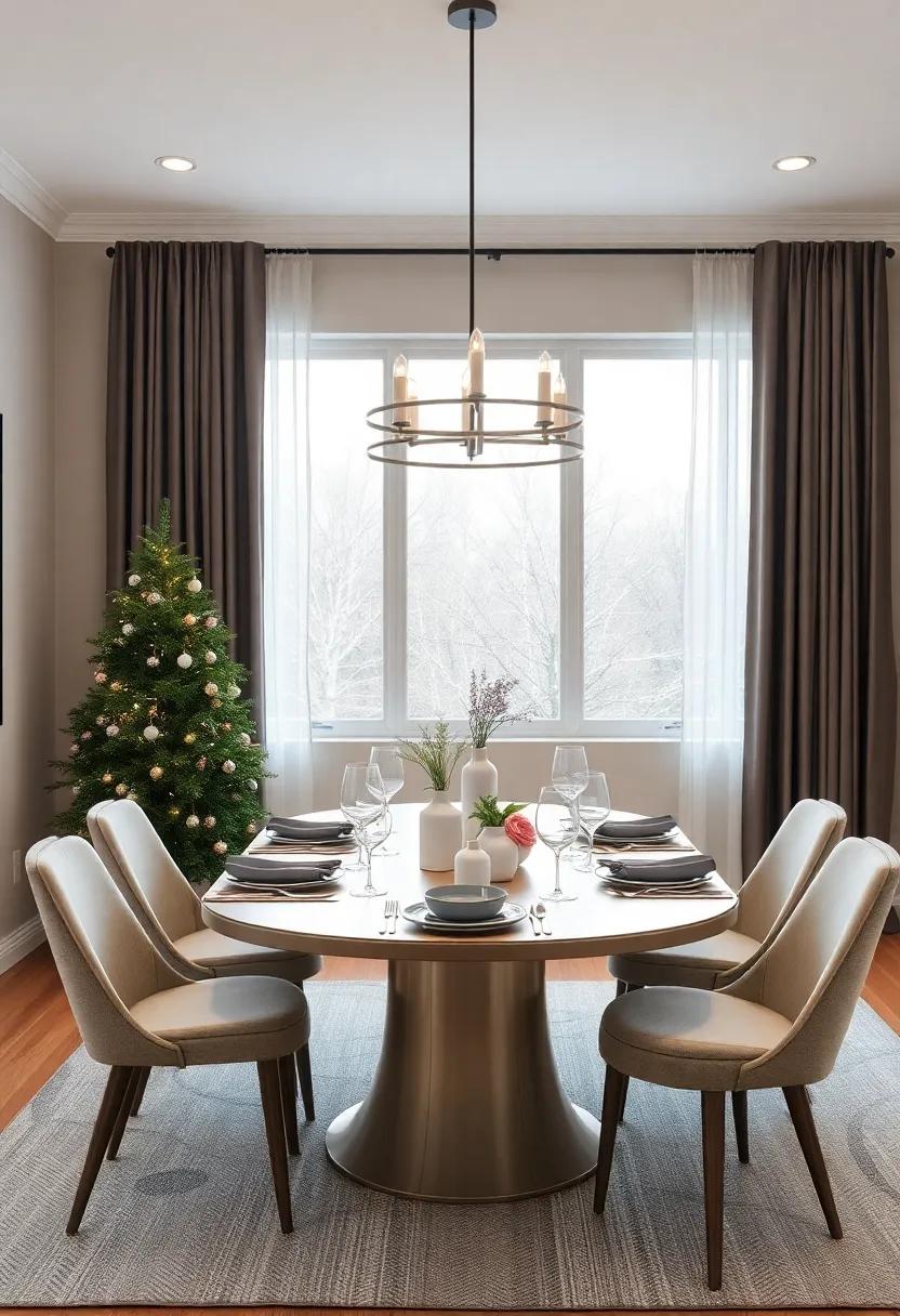 Minimalist Marvel: Keep it sleek ​and simple with clean lines,neutral ⁢colors,and​ subtle holiday accents for a calm and modern⁤ dining‌ experience