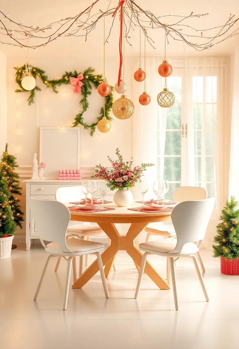 Whimsical Wonderland: Transform your dining⁣ space into a fairy⁣ tale with pastel colors, ​twinkling fairy lights, and playful ornaments ⁢hanging⁣ above the table