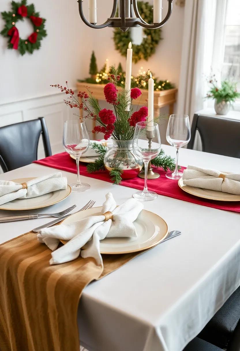 Layered Textures: ‌Combine various materials, like velvet table⁢ runners and ⁣linen napkins, to create an inviting table setting that feels rich and plush