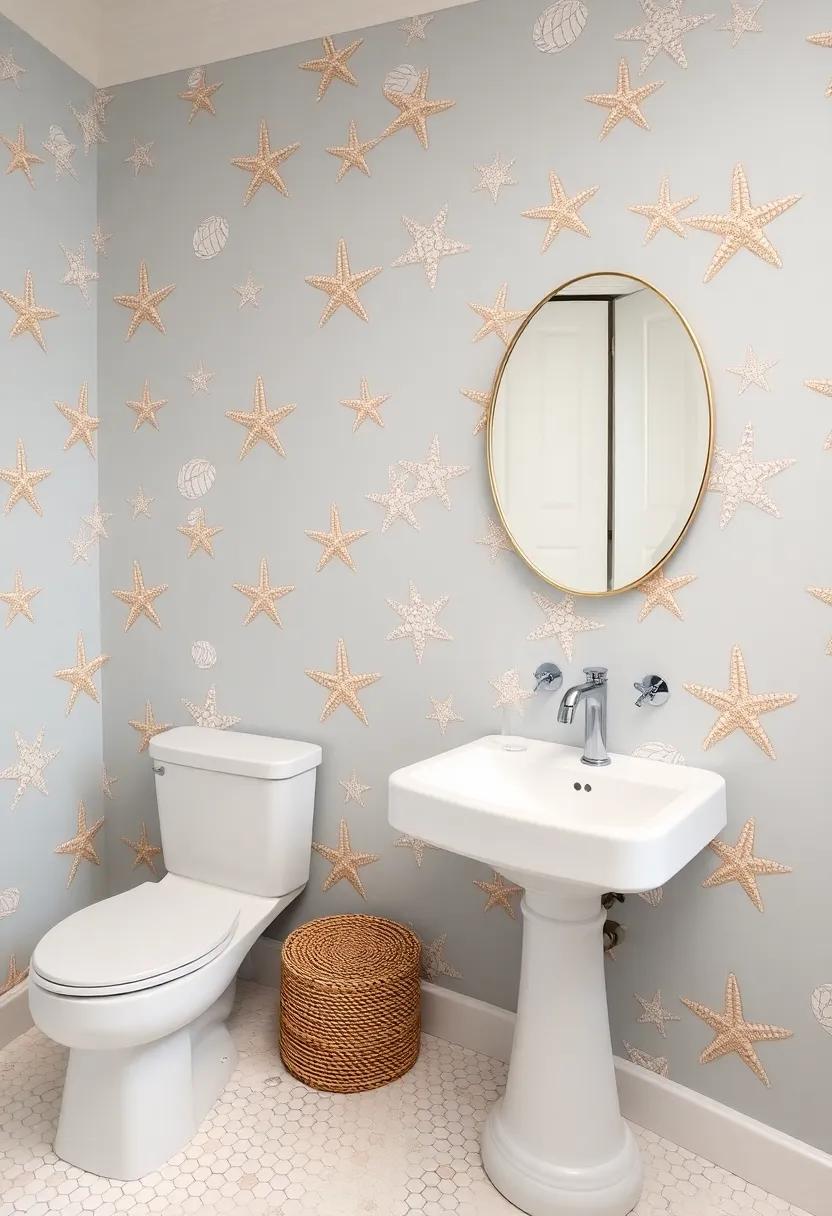 Nautical​ Vibes with Coastal Patterns: Choose ⁢wallpapers adorned with⁣ seashells and starfish to bring a touch of the beach into ‌your space, ideal for coastal-themed​ homes