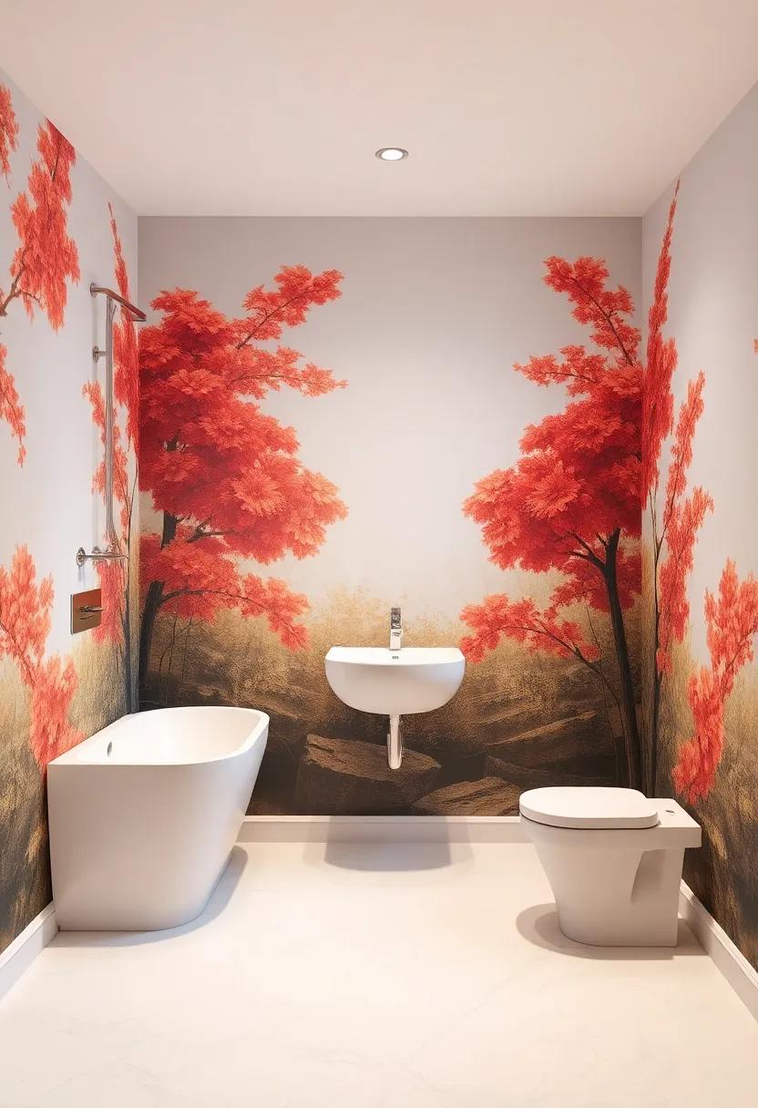 A Touch of Art with ‍Mural Wallpapers: Elevate‌ your wall design with stunning‌ mural wallpaper that‍ serves ⁣as a focal point while also expanding the room visually