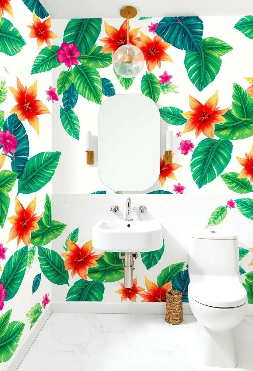 Vibrant Tropical Prints: Bright,lively‍ patterns with exotic leaves and flowers can energize the space,making it feel like ⁢a vacation every time you enter