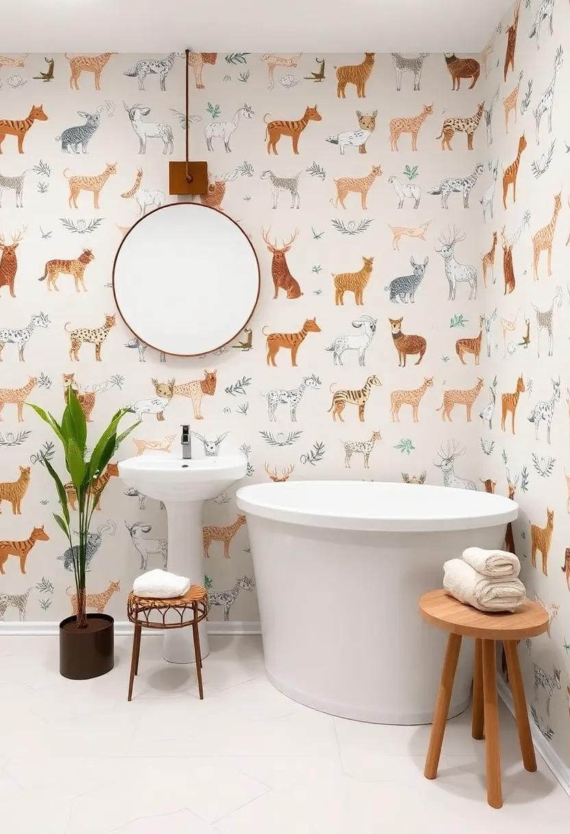 Whimsical Animal Motifs: Iconic animal prints⁢ or ⁢playful illustrations can inject⁣ character and fun into a guest bathroom,⁣ especially for⁤ animal lovers
