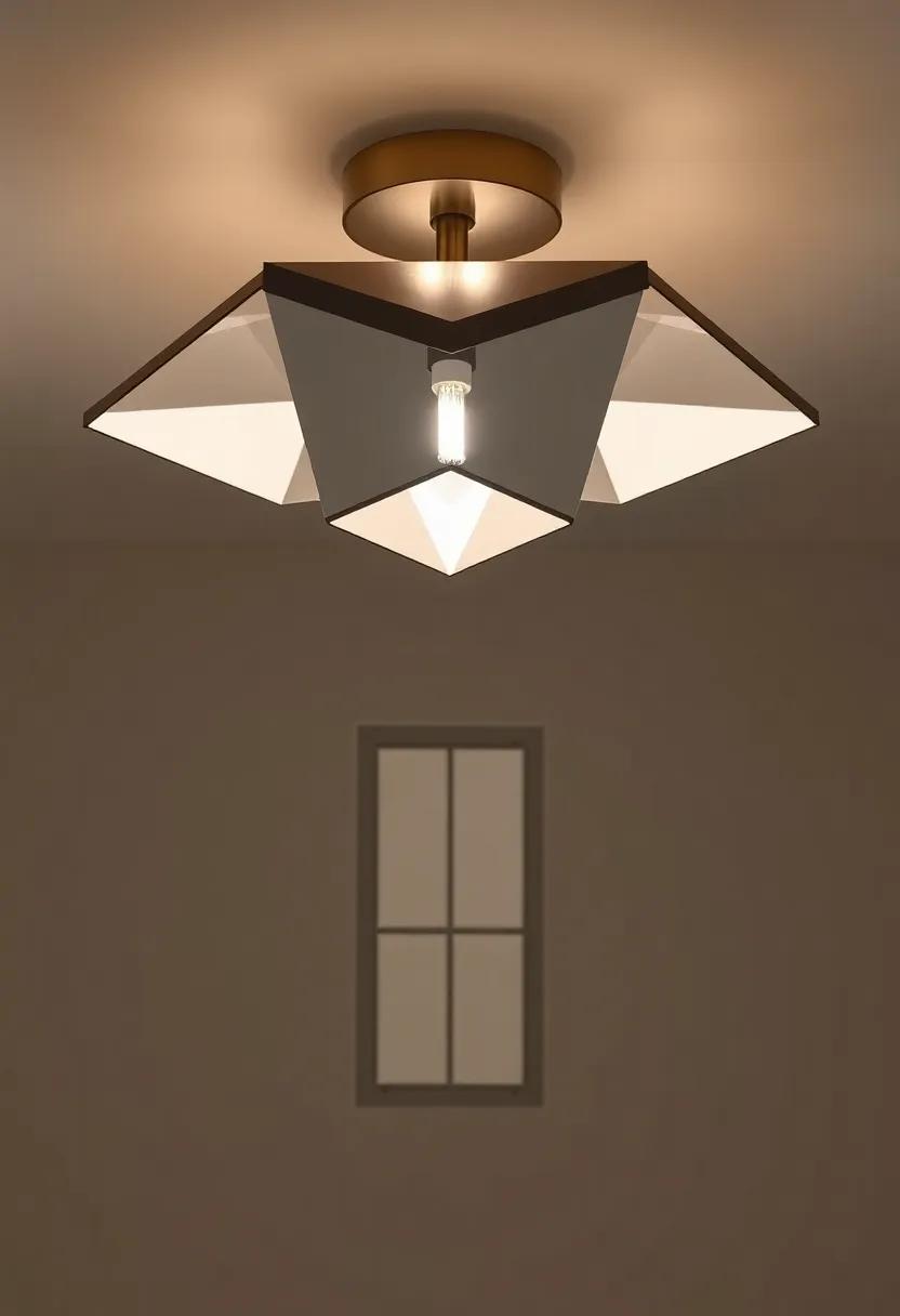 Jonathan Adler’s Atelier Flush Mount: This‍ modern⁢ flush mount fixture ⁣redefines elegance with its unique geometric design, ⁢effortlessly‍ brightening up the space with a touch of artistic ‌flair