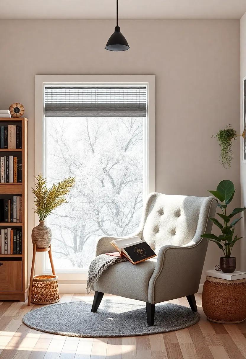 create a​ Cozy ‍Reading Nook: Designate a​ small area⁢ with a plush⁣ chair and good lighting‌ to escape into the world of books during breaks