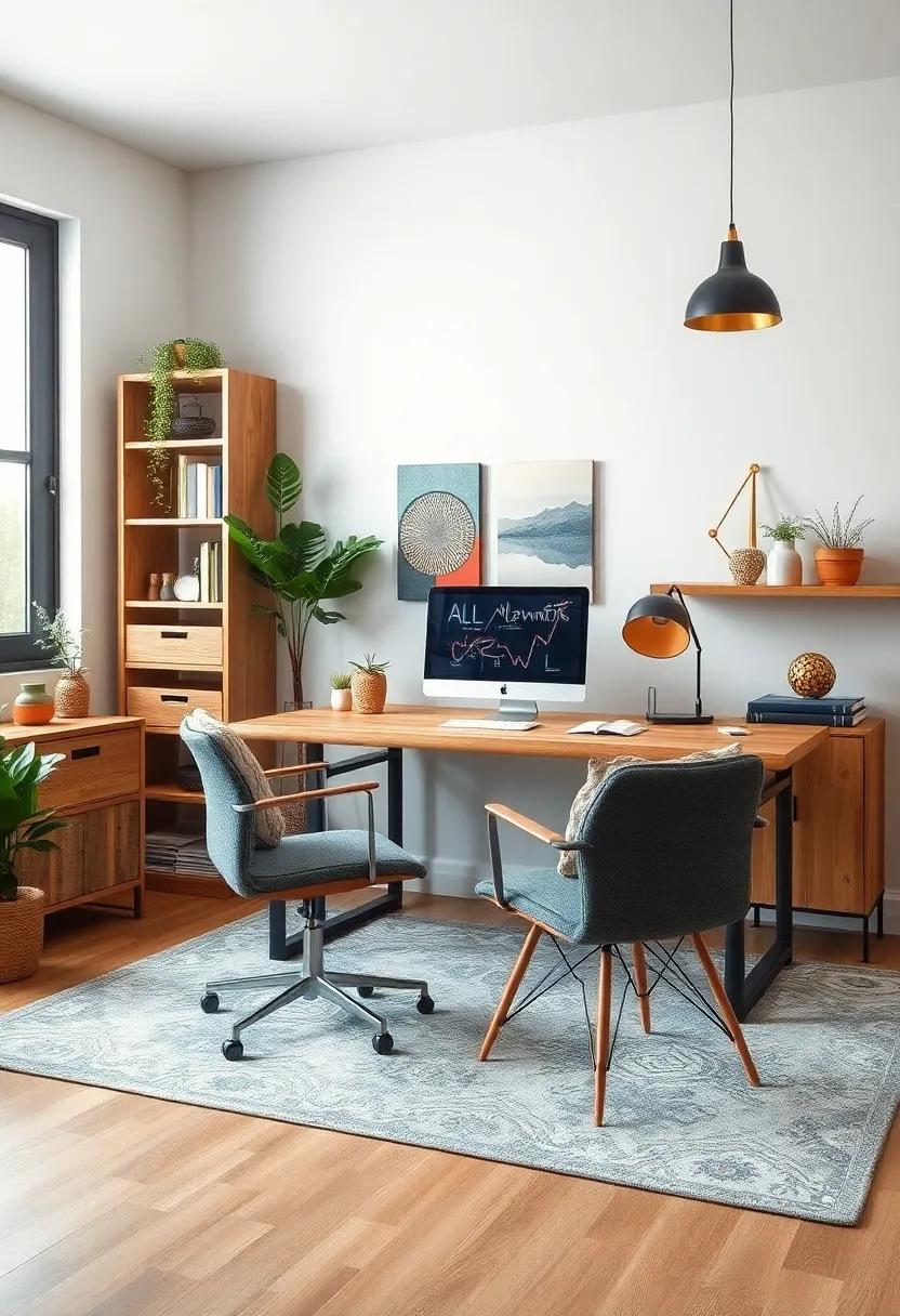 Mix Textures: Combine different materials like wood, metal, and fabric to create visual interest and a cozy atmosphere