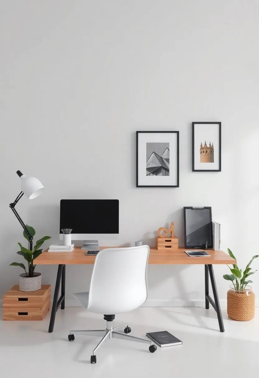 Personalize Your​ Desk: Decorate your ⁤work surface with items that reflect your ‍personality, such as quirky ⁤desk accessories‌ or⁤ framed photos