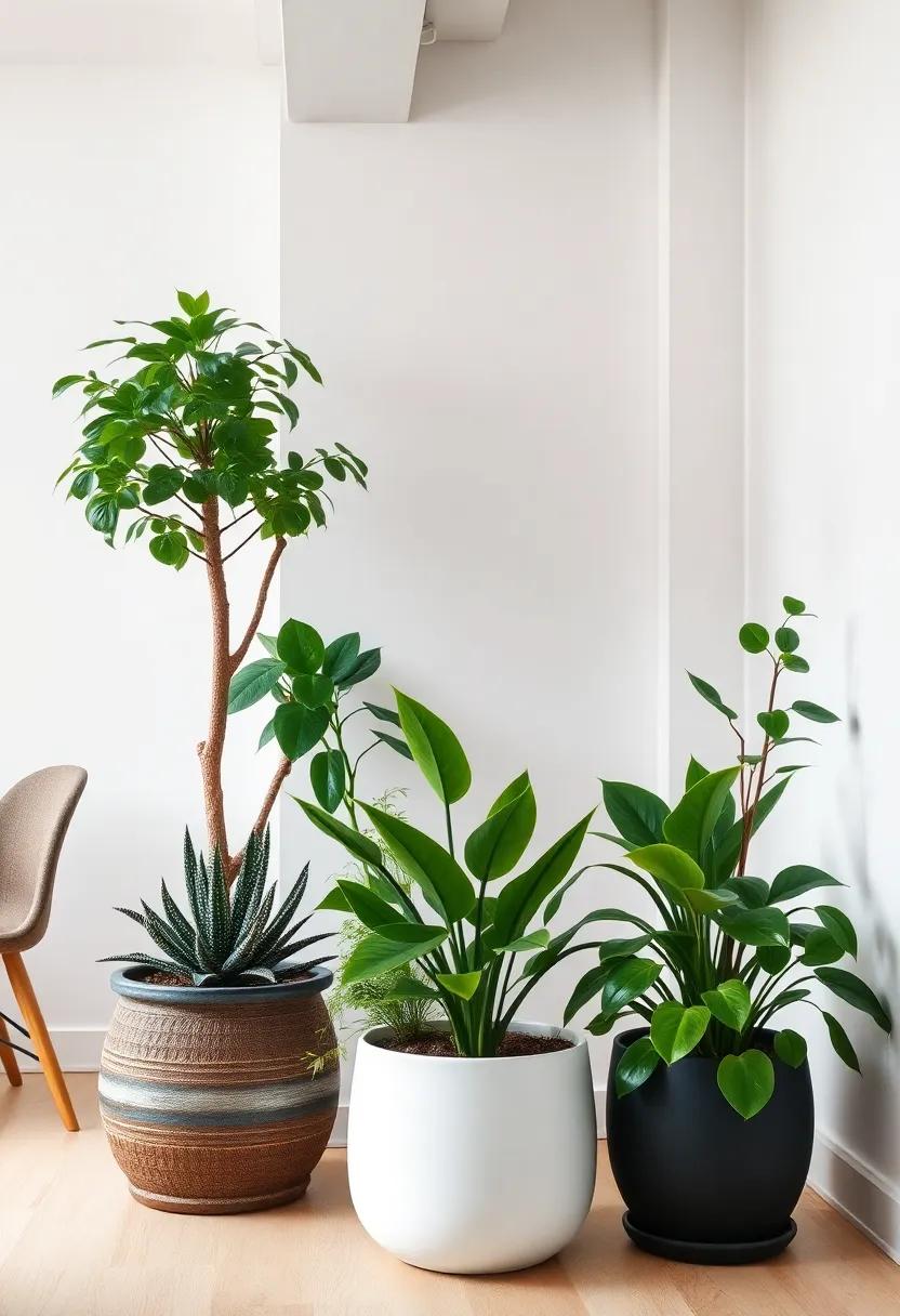 Add Greenery: Integrate a variety of plants, from⁣ succulents⁤ to large potted trees, to bring life and freshness to⁤ your office environment