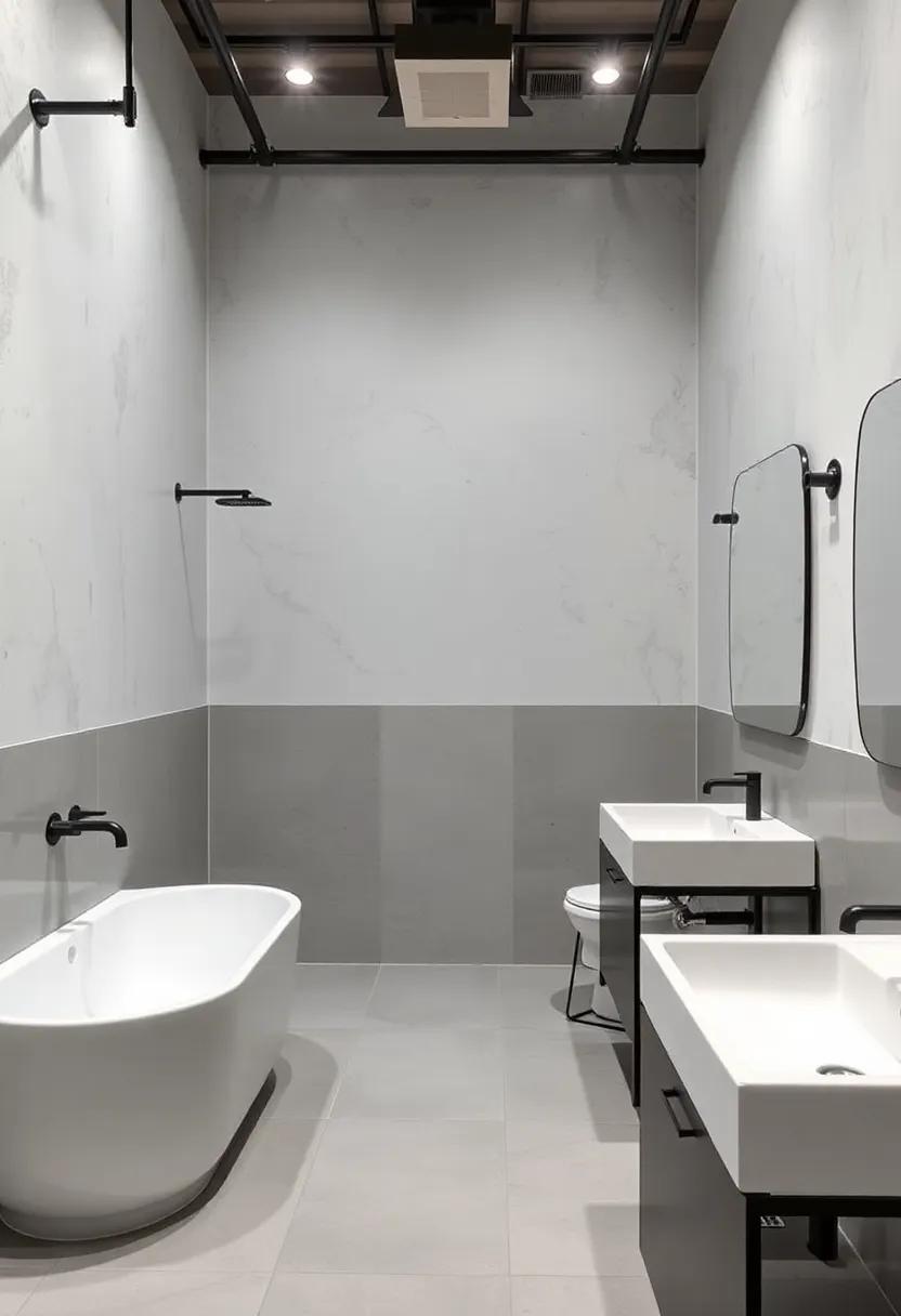 Imagining Space: Utilizing Open Concepts in Industrial bathroom Layouts