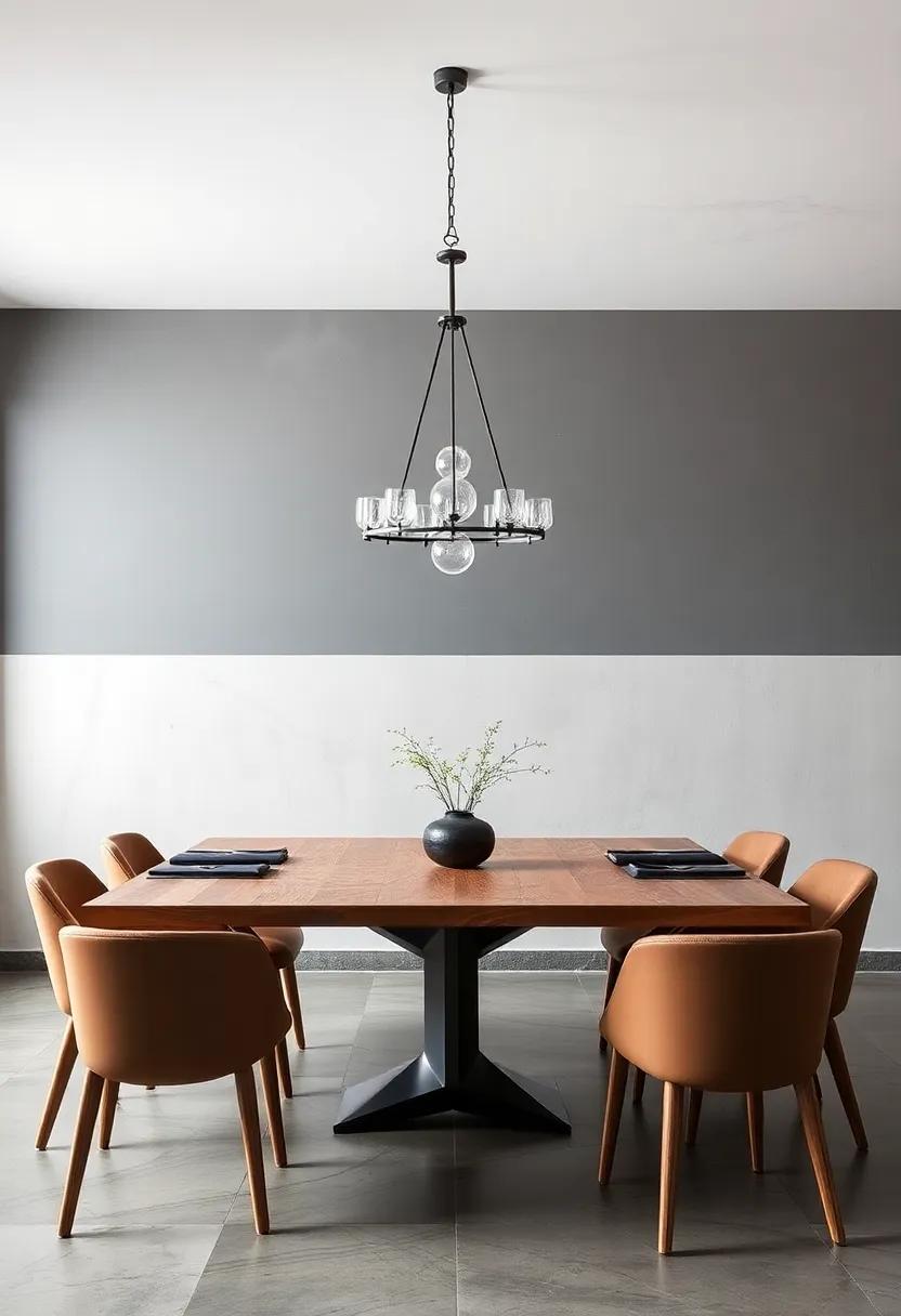 Captivating Contrasts: Blending Raw⁣ materials and Elegance in Industrial ​Dining Rooms