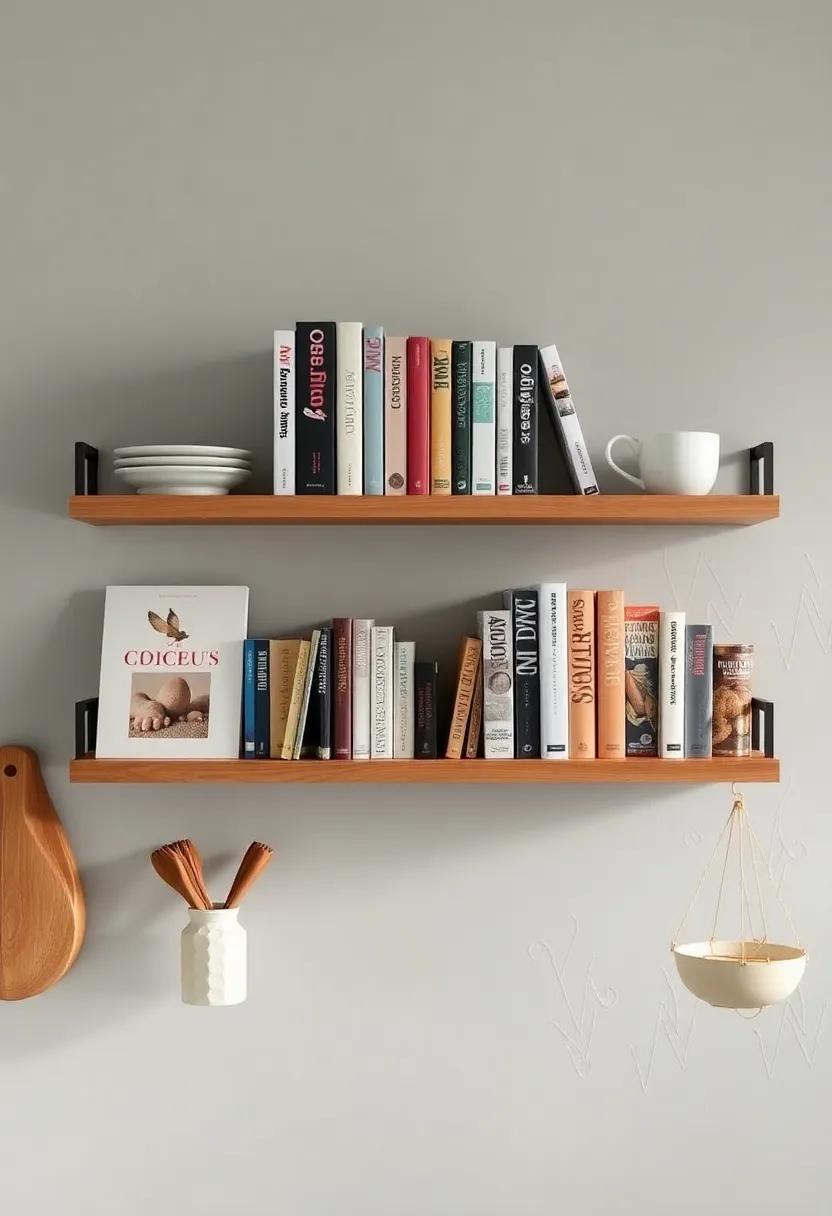 Cookbooks as‍ Art: Display ​your most beautiful cookbooks on open ⁢shelves or wall-mounted‌ racks,‍ turning them‍ into artwork‍ while keeping inspiration at hand