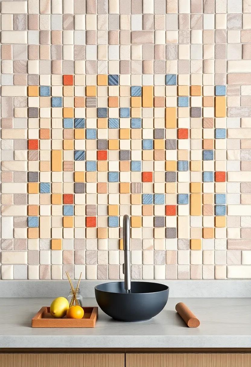 Mosaic Tile Art: Get creative with colorful ⁤mosaic tiles that can be crafted into a wall piece, melding texture and color for a unique focal point