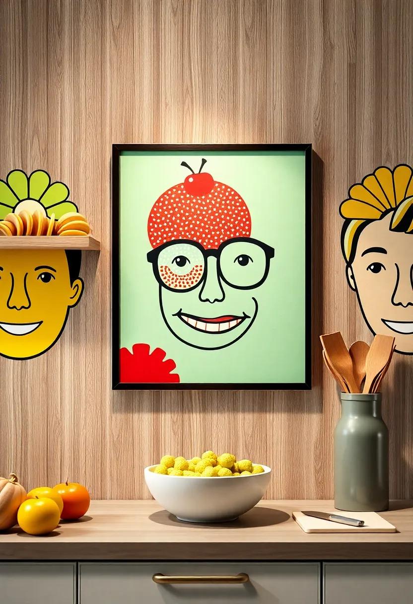 Pop Art⁣ Food Faces: Incorporate fun pop art ‌renditions of food items, adding a contemporary and upbeat⁤ vibe to your⁣ kitchen that’s sure to spark joy
