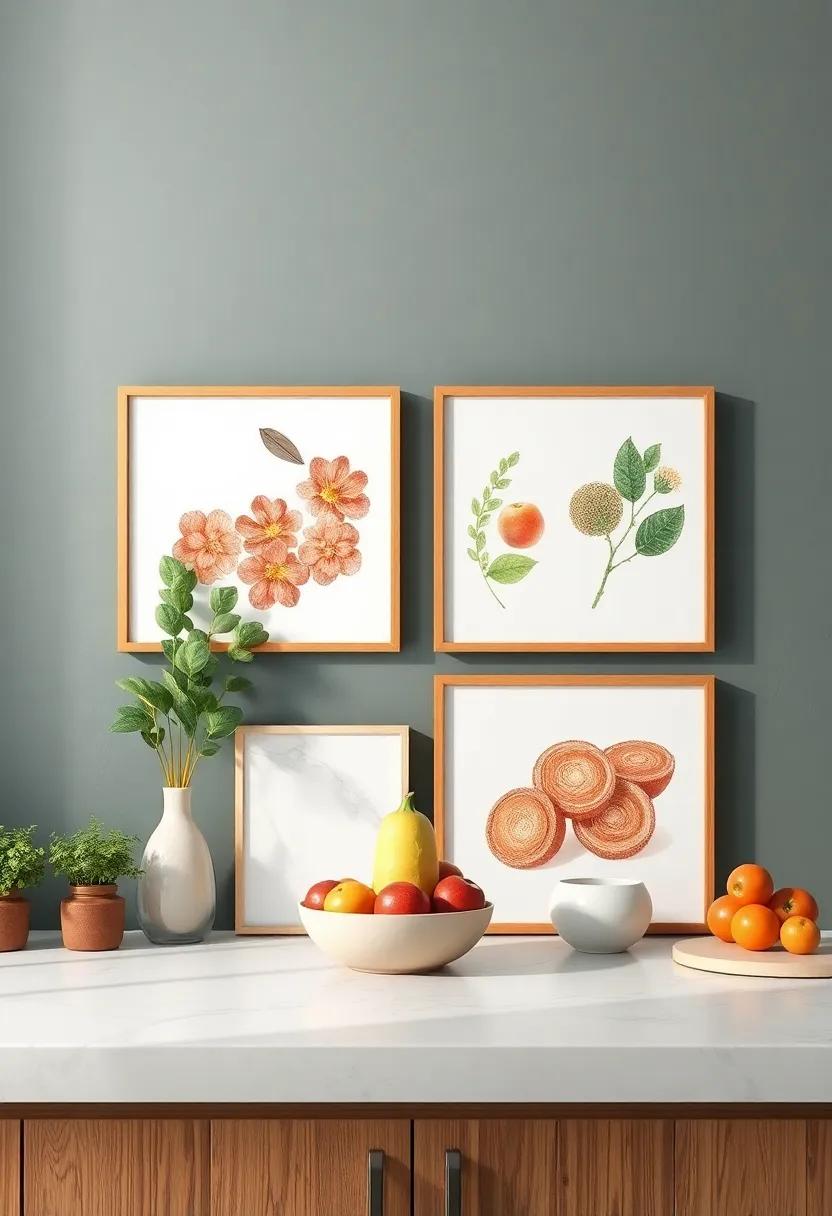 Seasonal Art Switch-Up: Embrace the‍ changing seasons by ​rotating wall art​ that ⁣reflects seasonal themes with ingredients or colors relevant ⁢to each time of year