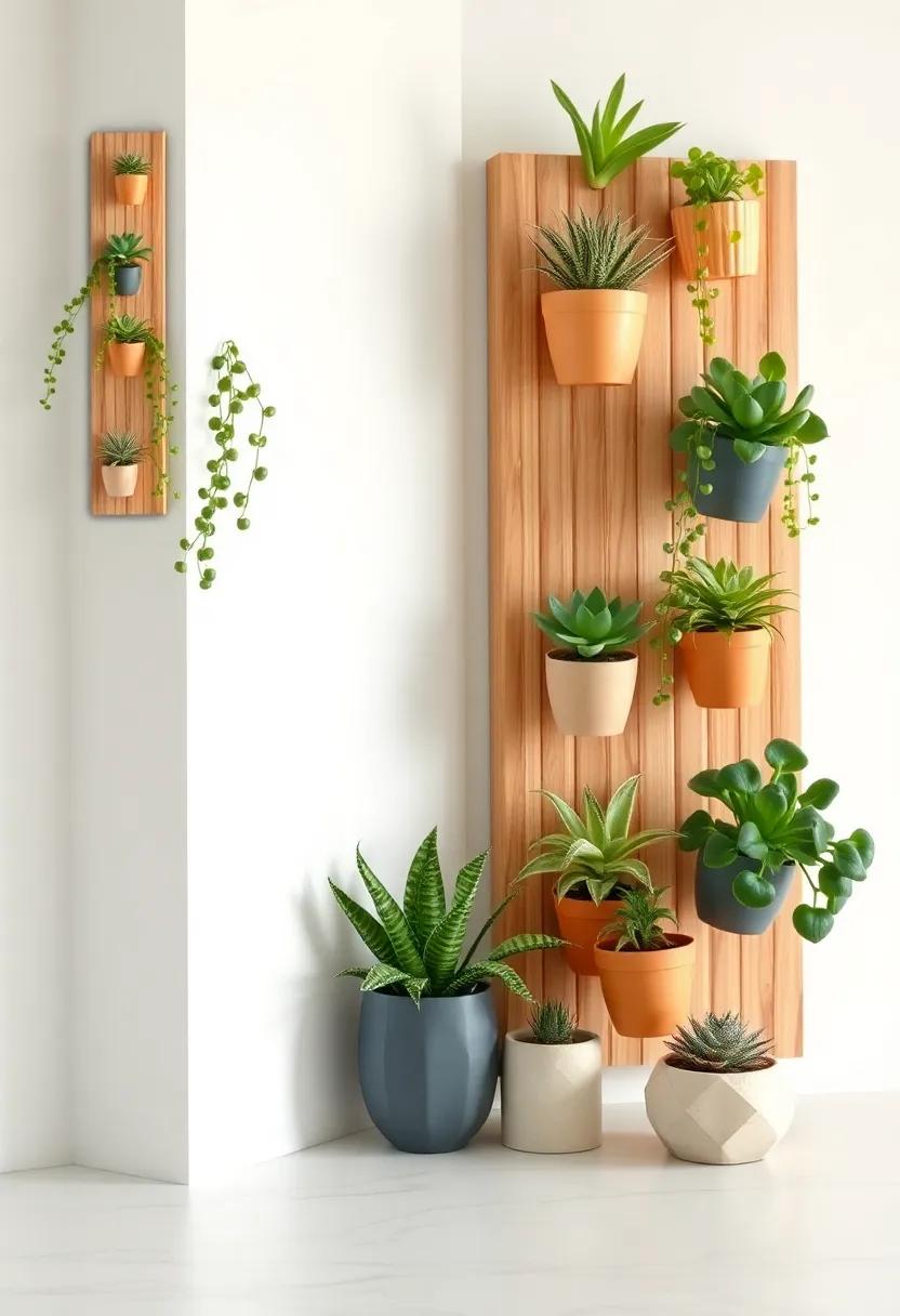 Succulent ‍Wall Planter:‍ Combine nature‍ and decor ‍with vertical succulent wall⁣ planters that add a touch of greenery and life to the kitchen‌ environment