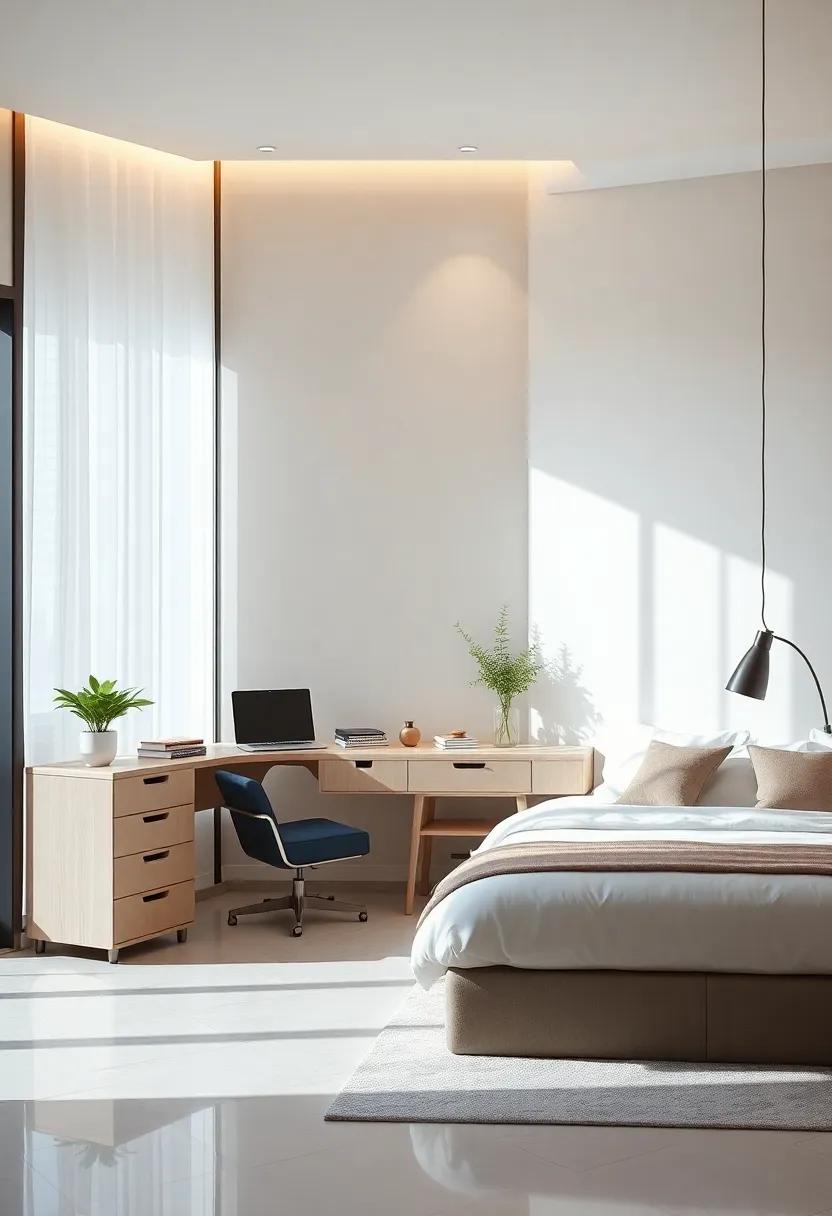 Designing a Functional Work-from-Home Corner that Blends with Bedroom Aesthetics