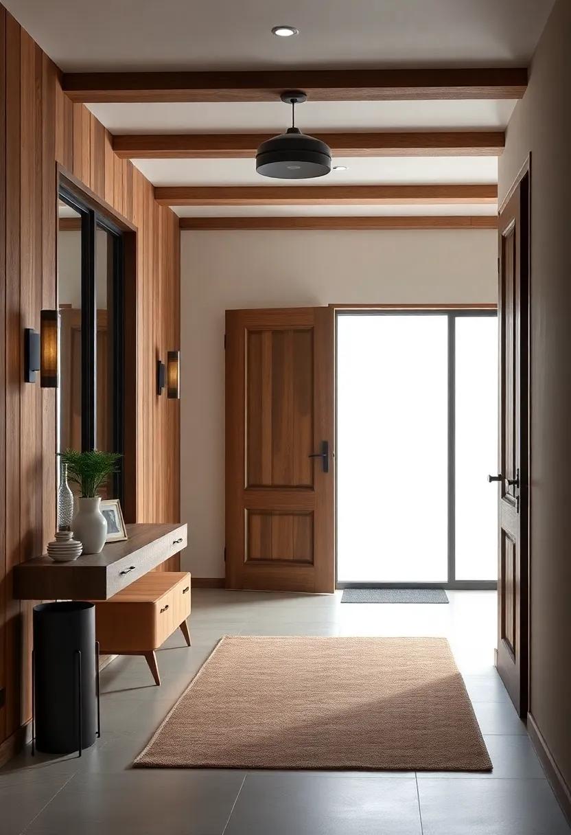 Rustic Charm Meets Modern Design ⁢Elements In Stunning⁢ Entryway Aesthetics