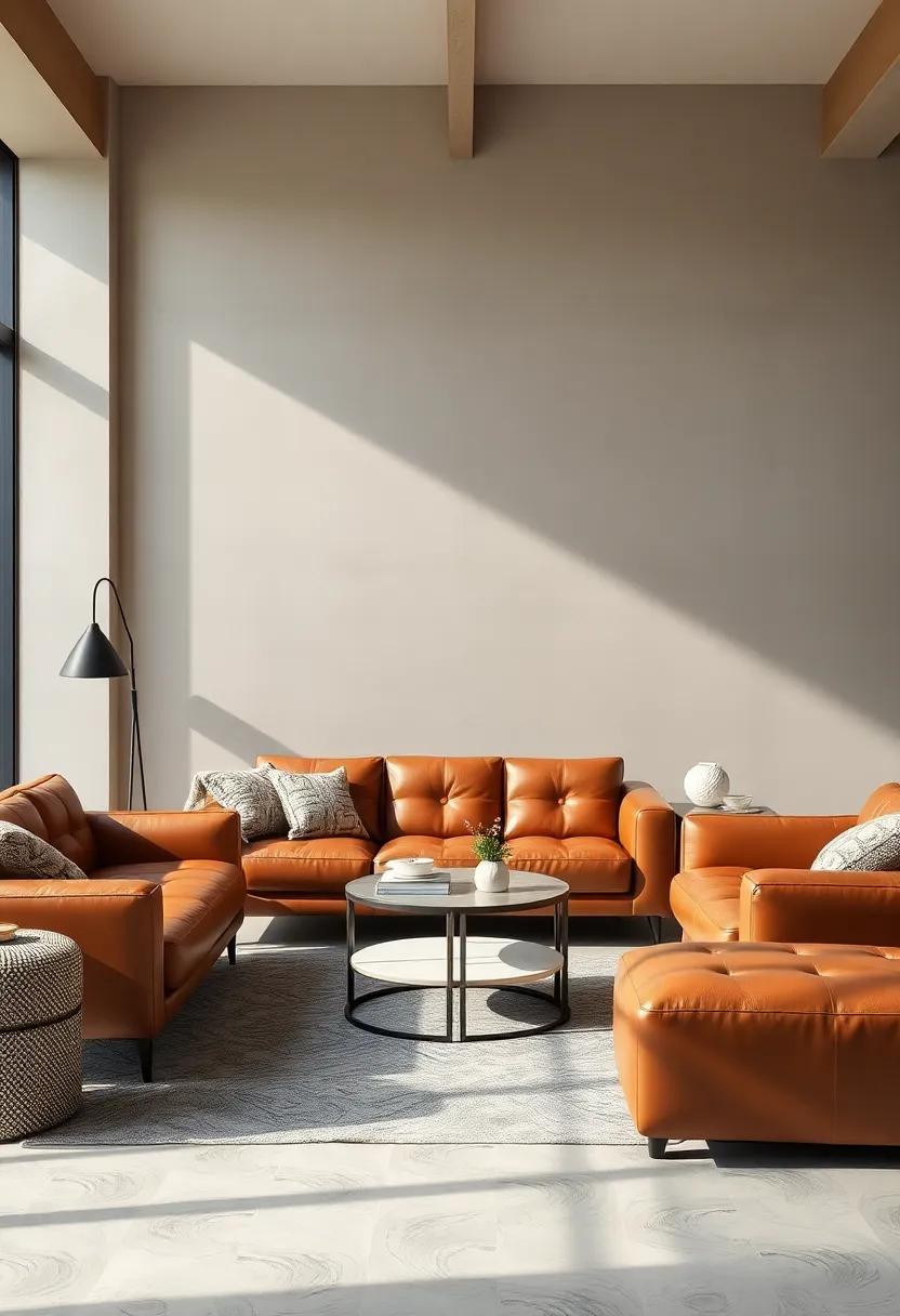 Pairing With Fabrics: Harmonizing Leather Furniture with Soft Textiles
