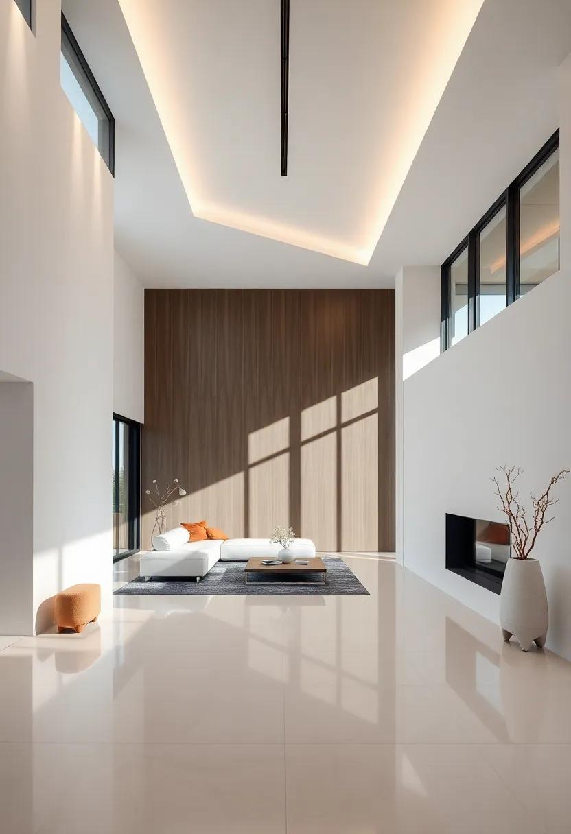 Architectural Wonder: Admire a home where architectural lines and ⁢angles​ shape‌ the interior, showcasing​ how thoughtful design can transform a minimalist space into an extraordinary ⁣visual experience