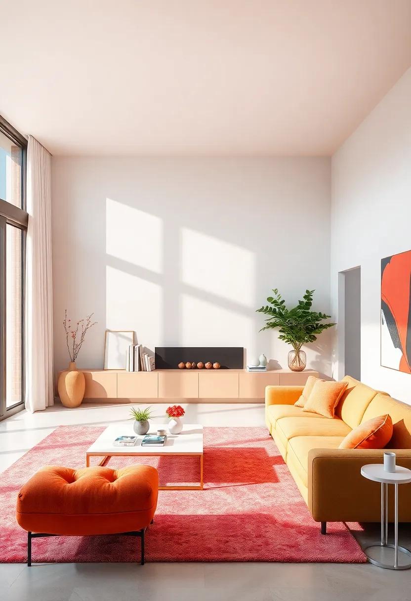 Color Pop: Witness the power of a single‌ vibrant color used strategically within a minimalist‌ design, creating focal points that add interest and‍ vibrancy to an or else subdued decor scheme