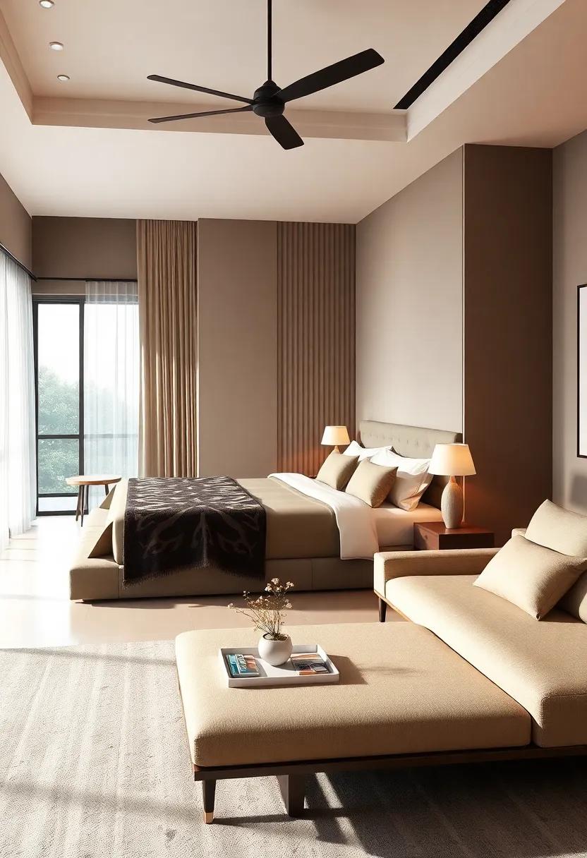 Effortlessly Chic: Enter⁣ a guest room⁢ designed for comfort and style, featuring‍ a carefully selected‍ color ⁣scheme that balances relaxation with ‌sophistication,⁤ ensuring guests feel ⁤pampered in minimalist luxury