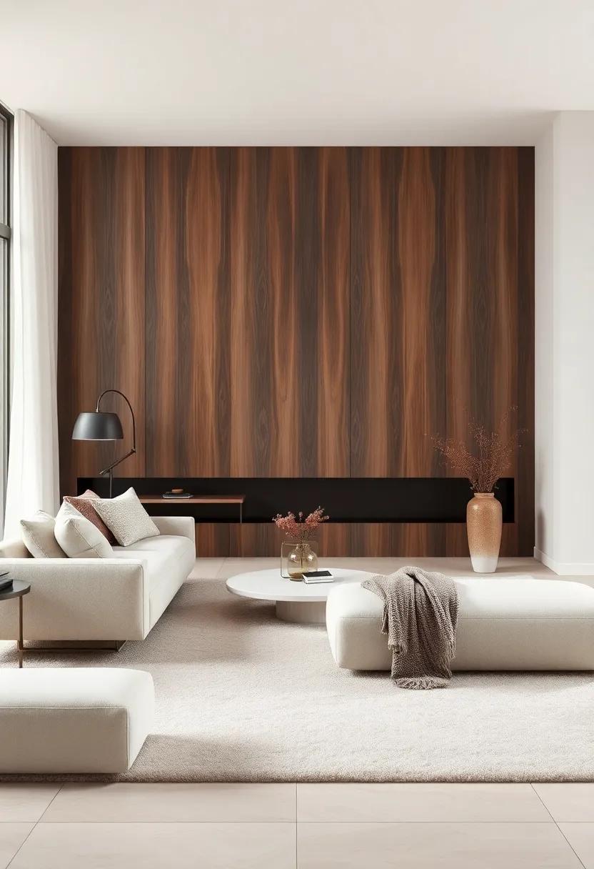 Luxe Textures: Appreciate a living⁤ room that elevates minimalism‌ through rich textures; plush rugs, soft throws, and a‍ mix of smooth and coarse materials craft an inviting yet refined atmosphere