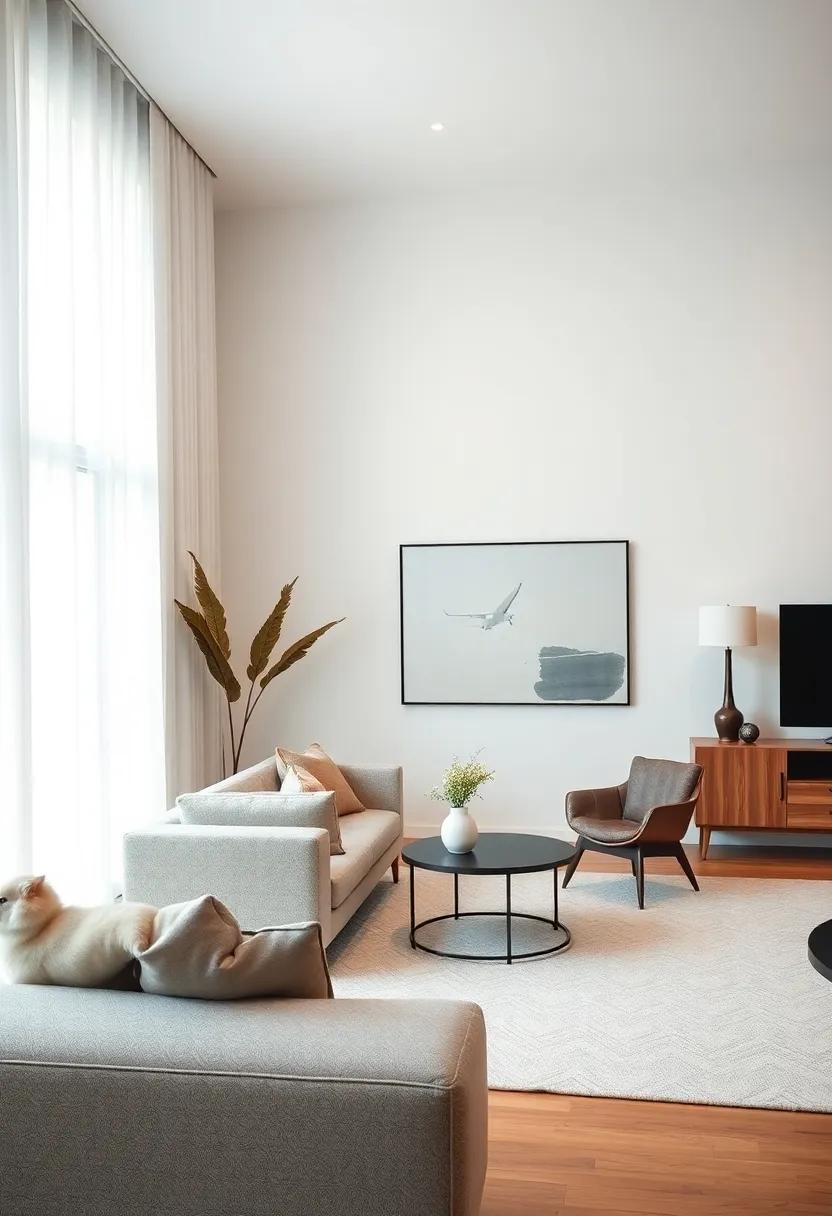 Timeless Style: Admire a living space that expertly combines vintage and modern pieces, ​curated to reflect personal ‌style while maintaining a ⁣clean, uncluttered appearance that speaks to the heart of minimalism