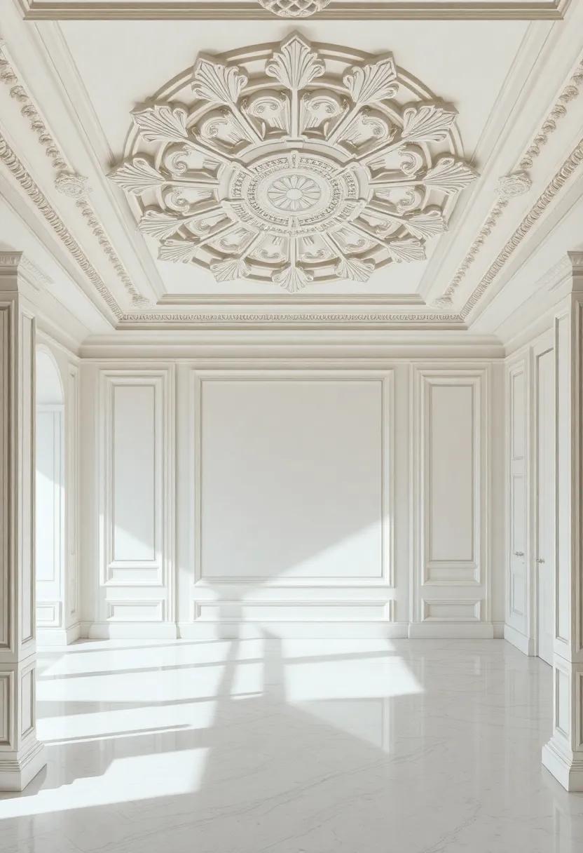 Architectural Details: Crown ‍Molding and Ceiling Medallions That Impress