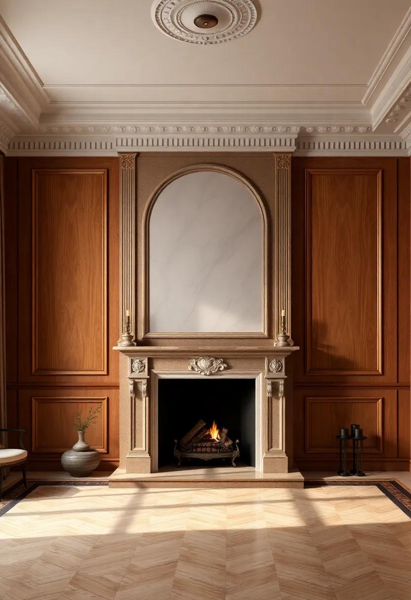dramatic Fireplaces: Centers ‌of Warmth and Historical Charm