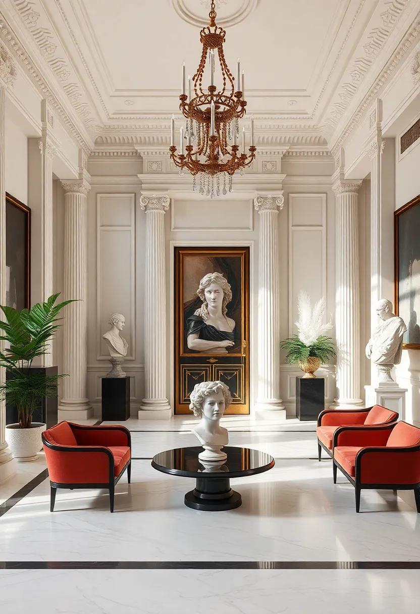 Sculptural Beauty: The role⁢ of‌ Statues and Busts in Interior design
