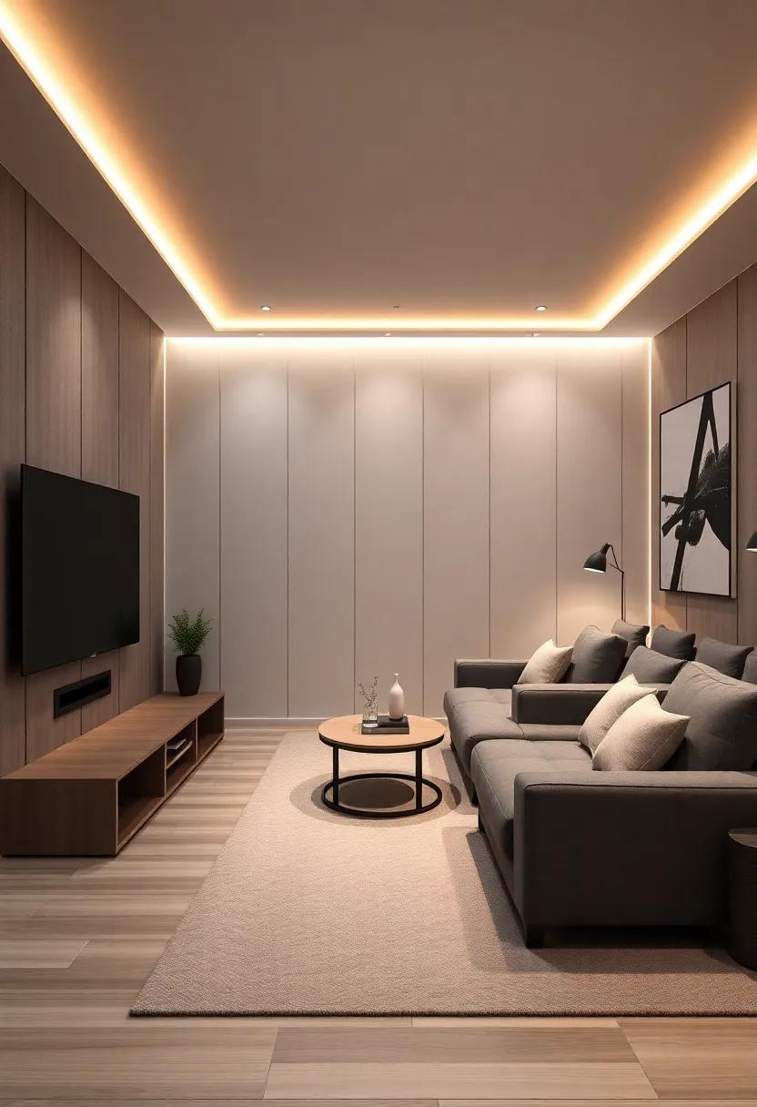 ambient ‌Lighting: Use adjustable, dimmable lighting options that blend seamlessly into the decor, allowing for mood adjustments​ without distracting glare