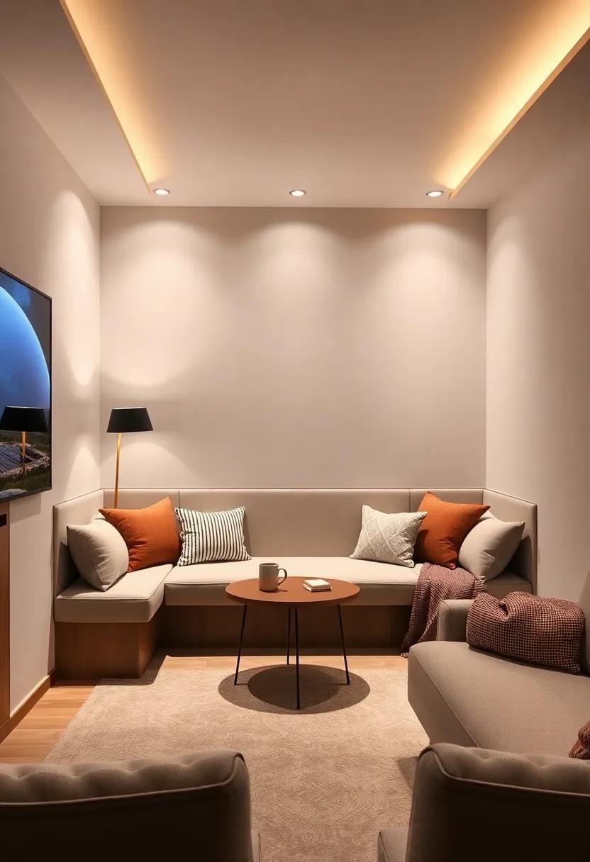 Viewing Nooks: Create cozy nooks with ⁢built-in benches ⁢or‌ cushioned alcoves ⁤for reading or ⁢watching​ films, enhancing the spatial design of the room