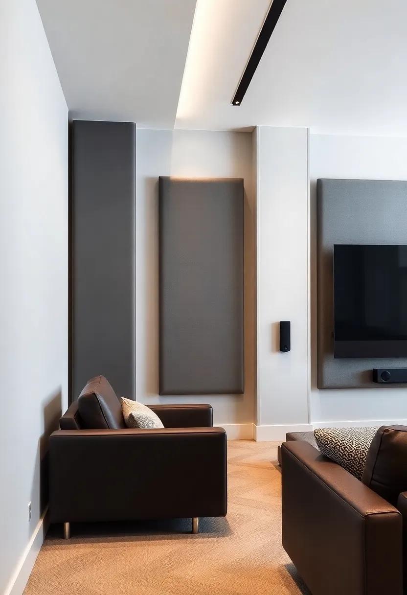 Acoustic Wall Panels: Incorporate stylish acoustic panels that not only enhance ⁣sound quality but also ⁣serve as a design element in your home theater