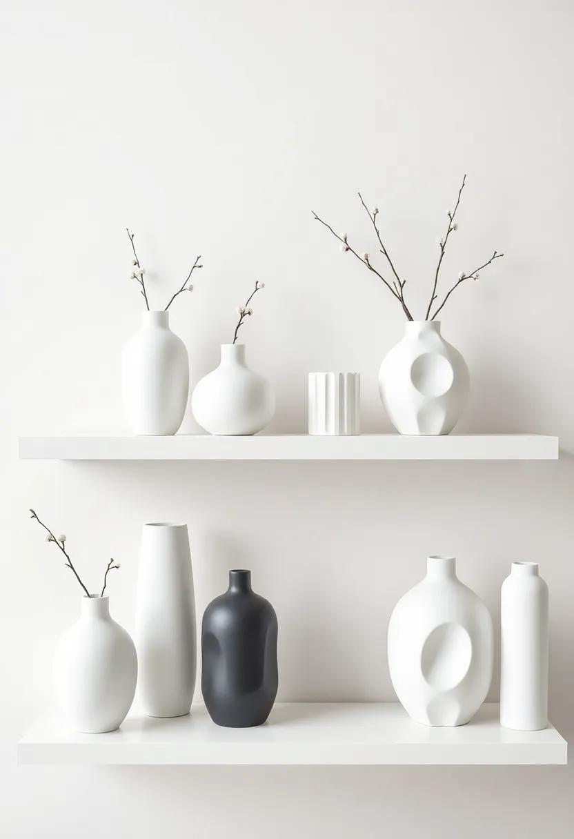 Curate ⁤a collection ‍of monochromatic ⁢vases​ to add a touch of elegance without overwhelming ‍your space